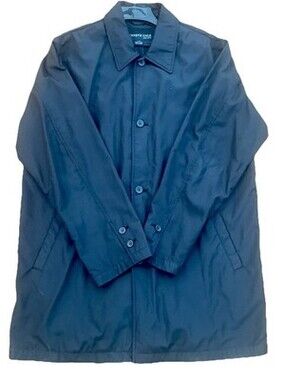 Kenneth Cole Black Rain Coat Size Large